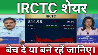 🔴IRCTC share letest news  IRCTC share next Target  irctc share news  irctc share anelysis [upl. by Elnukeda463]