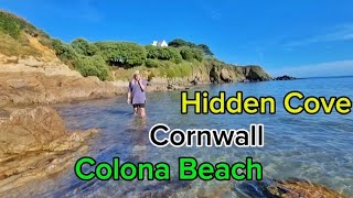 Beautiful Hidden Cove Cornwall on the south coast [upl. by Namurt993]