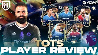 DE BRUYNE 96 RODRI 96 FODEN 94 SAKA 95 HANCKO 92  FC24 TOTS PREMIER REVIEW [upl. by Chastain284]