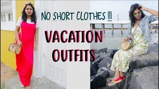 NO SHORT CLOTHES Vacation Outfits  Summer Beach Vacation Outfits under Rs 1000  AdityIyer [upl. by Anirres]