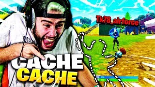 JUTILISE LE GLITCH INVISIBLE EN PLEIN CACHE CACHE AVEC TK SUR FORTNITE [upl. by Ailee]