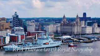 RFA Tiderace A137 Royal Navy Ship in Liverpool DJI MAVIC PRO 2 [upl. by Petr]