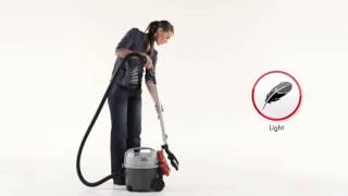 Nilfisk VP300 Commercial Vacuum Cleaner video [upl. by Marala]