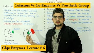 Enzymes Cofactors  Coenzyme vs prosthetic group  Apoenzyme Vs holoenzyme [upl. by Id]