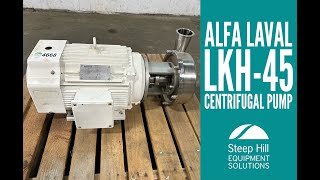 Alfa Laval LKH45 Centrifugal Pump 4668 [upl. by Ahsieyt445]