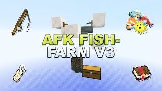 Minecraft  Vollautomatische Fischfarm V3  AFK Fishfarm  Tutorial 110 [upl. by Leihcey]