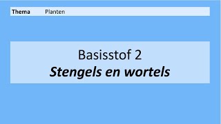 VMBO 4  Planten  Basisstof 2 Stengels en wortels  8e editie [upl. by Zosi463]