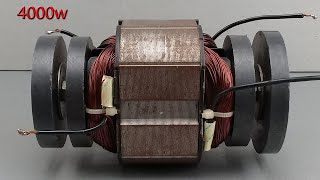 how to make 240v 4000w free electricity energy [upl. by Llered]