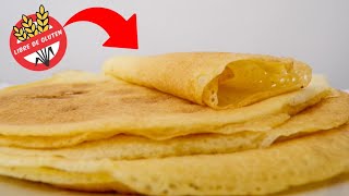 PANQUEQUE SIN TACC con 4 ingredientes receta fácil de panqueques sin gluten [upl. by Roper]