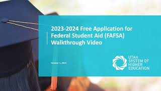 20232024 FAFSA Walkthrough Video English [upl. by Sussman]