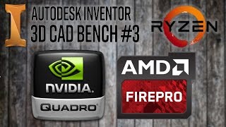 3D CAD PC Hardware Benchmark 3  Ryzen amp Quadro M4000 vs FirePro W9100 [upl. by Nawuq]