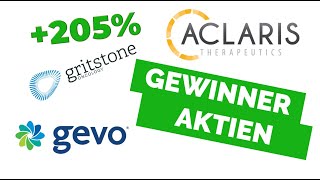 205 💰🤑 GEWINNER AKTIEN Aclaris Therapeutics Gritstone Oncology Gevo  19012021 [upl. by Hein]