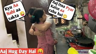 Mona Pareshan 🙄 Pati Romantic 😂 II Hug Prank On Wife II Jims Kash [upl. by Janetta]