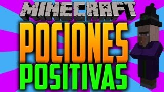 Minecraft 152 Como hacer pociones POSITIVAS [upl. by Cheng566]