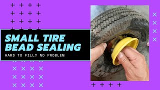 Tire Bead Sealing a Small Tire that is reluctant to seal on rim [upl. by Akoek]