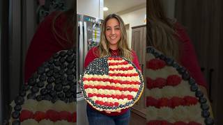 American Flag Fruit Pizza 🫐🇺🇸 [upl. by Epoh]