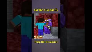 Khi Tôi Triệu Hồi Con Ác Quỷ Herobrine 💀 shorts [upl. by Avad984]