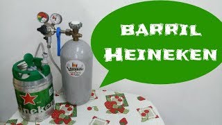 Como Reaproveitar Barril Da Heineken Com Co2 [upl. by Tiram653]