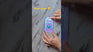 Paper game idea craft 😍😘🥰😊😎😚shorts craft idea 🙂 [upl. by Moonier]