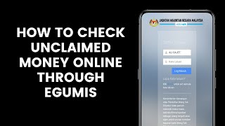 How to Check Unclaimed Money Online Through eGUMIS [upl. by Eltsirk799]