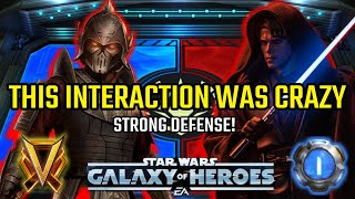 This Interaction was Crazy Really Strong Defense  Kyber 1 Grand Arena  SWGOH [upl. by Anaek]