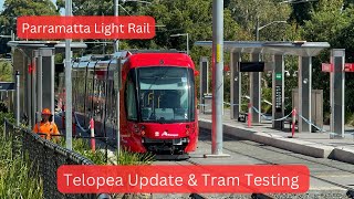 Parramatta Light Rail Vlog 22 Telopea Update amp Tram Testing [upl. by Mafala308]