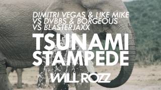 Dimitri Vegas amp Like Mike vs DVBBS amp Borgeous vs Blasterjaxx  Tsunami Stampede Will Rozz Mashup [upl. by Fry822]