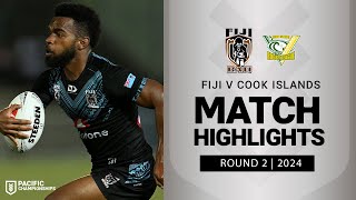 Pacific Championships 2024  Fiji Bati v Cook Islands Aitu  Match Highlights [upl. by Yrret480]