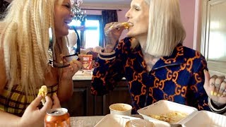 TRYING GRILLED CHEESE WAFFLES WITH JEFFREE STAR [upl. by Jaala]