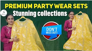 కళ్లు చెదిరే partywear premiumquality kurthiescollection freeshipping giveaway [upl. by Anytsirk]