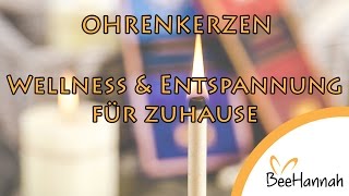 Ohrenkerzen Anwendung  Wellness amp Entspannung mit Ohrkerzen [upl. by Tiena]