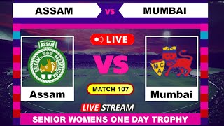 Assam vs Mumbai Live Cricket  SENIOR WOMENS ONE DAY TROPHY English Commentary [upl. by Raymund]