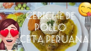 COMO PREPARAR CEVICHE DE POLLORECETA PERUANA Rosmarperu49 [upl. by Lolande]