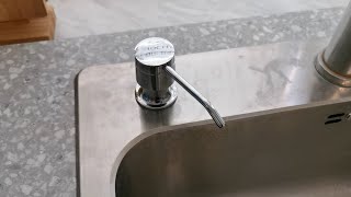 How to install an integrated soap dispenser for kitchen sink [upl. by Adihaj986]