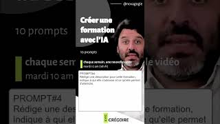 🚀 RÉVÉLATION  10 prompts pour créer votre formation [upl. by Bickart156]