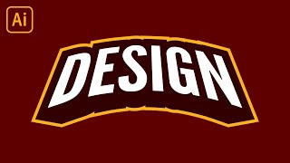 Create 3D Text Emblems with Illustrator [upl. by Aitnahs761]