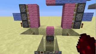 Minecraft 3X3 Piston Door [upl. by Ennaitak]