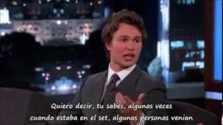 Ansel Elgort en Jimmy Kimmel Cut Sub Español [upl. by Ardnasirhc154]