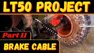 SUZUKI LT50 How to replace a Brake cable replacement and adjustment LT 50 PROJECT PART 11 [upl. by Hokanson]