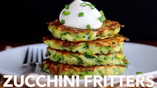 How To Make Easy Zucchini Fritters  Must Try Recipe [upl. by Ahtiek]