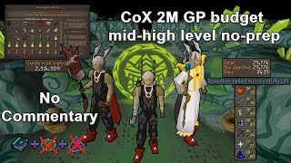 Chambers of Xeric Solo low budget no prep OSRS Raid 1 no commentary [upl. by Ehcor]