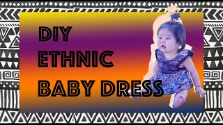 DIY Ethnic baby dress 子供服 ベビードレスの作り方 [upl. by Blanca991]