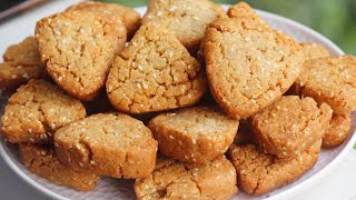 आधे कप दूध में सूजी घोलकर बनाएं ऐसा मीठा जो आपके बहुत पैसे बचाएं  Wheat Flour Biscuit Recipe Easy [upl. by Mort]