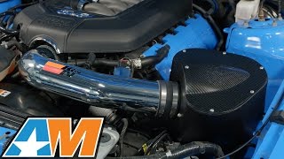 20112014 Mustang KampN Series 69 Typhoon Air Intake GT Review amp Install [upl. by Gnivre]