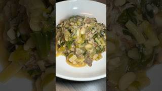 Escarole and Beans soup soups italianfood foodie foodlover foodblogger chef yummy delicious [upl. by Aleakim]