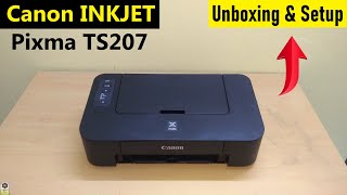 Canon Pixma TS207 Single Function Inkjet Printer Unboxing amp Review  Best for Home Budget Printer [upl. by Nivlam319]