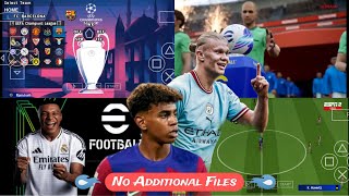 eFootball PES 2025 PPSSPP  No Additional Files  PS5 Camera [upl. by Llerrah768]