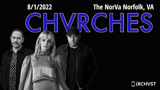 20220801 CHVRCHES  The NorVa Norfolk VA  FULL SET [upl. by Bencion]