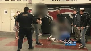 Watch School officer breaks up Lincoln HS fight [upl. by Ozan]