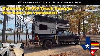 Tour der Wohnkabine  Truck Camper nach Umbau Palomino SS550 [upl. by Genevieve986]